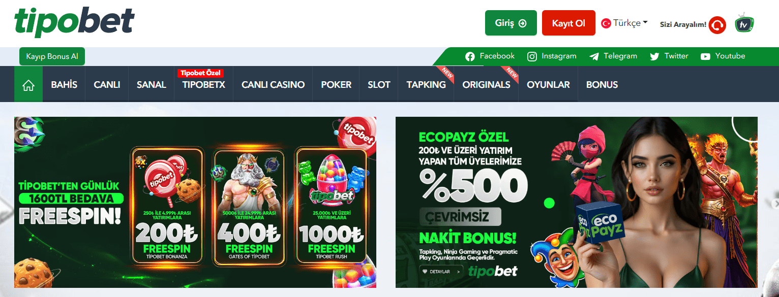 Tipobet Mobil Giriş